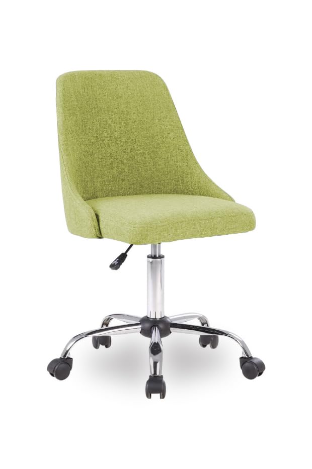 Bhumika Overseas Taskpro Fabric Upholstered HeightAdjustable 360 Swivel Revolving Office Study Desk Chair In Light Green Color