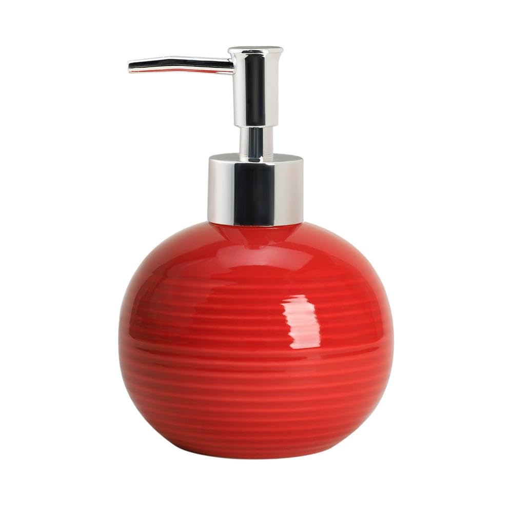 123Arts Ceramics Retro Soap Dispenser with Pump Soap Bottle Lotion Bottle