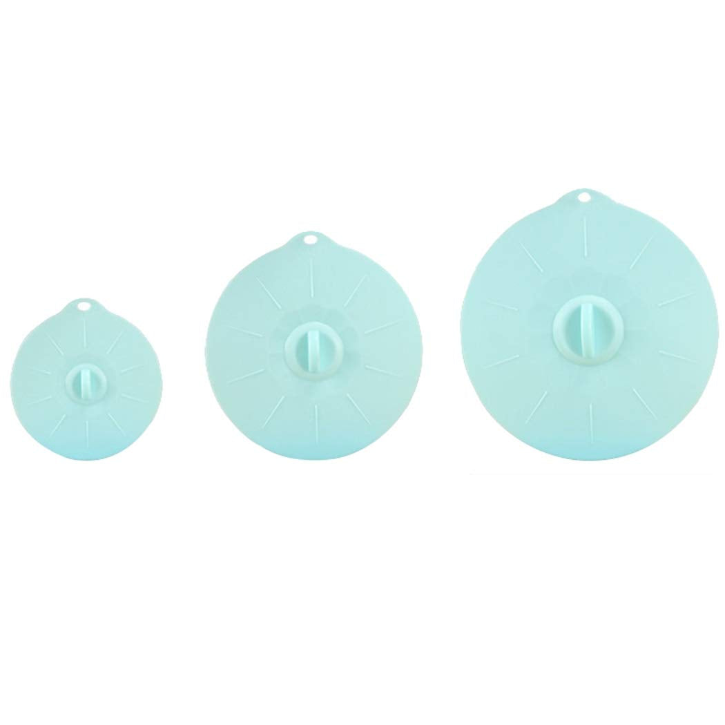 Dorakitten 3PCS Silicone Lid Professional Bowl Seal Cover Food Fresh Cover Food Storage Lid Food Bowl Lid Silicone Fresh Covers 