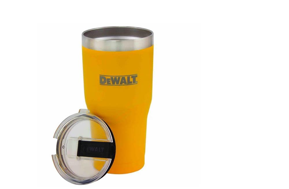 Dewalt 30 Oz. Yellow Powder Coated Tumbler