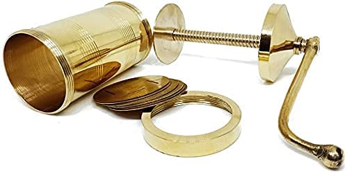 Sahishnu Online & Marketing Brass Sev Sancha Maker, Murkul Maker, Manual Pasta Maker,Shev Maker, Gathiya Murukulu Janthikulu Mak