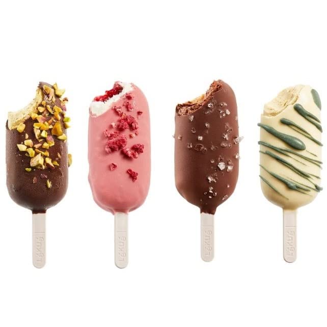 LAkuA classic creamy Ice cream Moulds 4 Units  Brown  3400235SUR