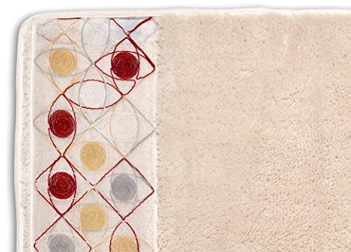 Zahari Home Sedona Modern Bathroom Rug Classic Luxury Bath Rug Contemporary Decor Beautiful Shower Mat Unique Design Stylish Bat