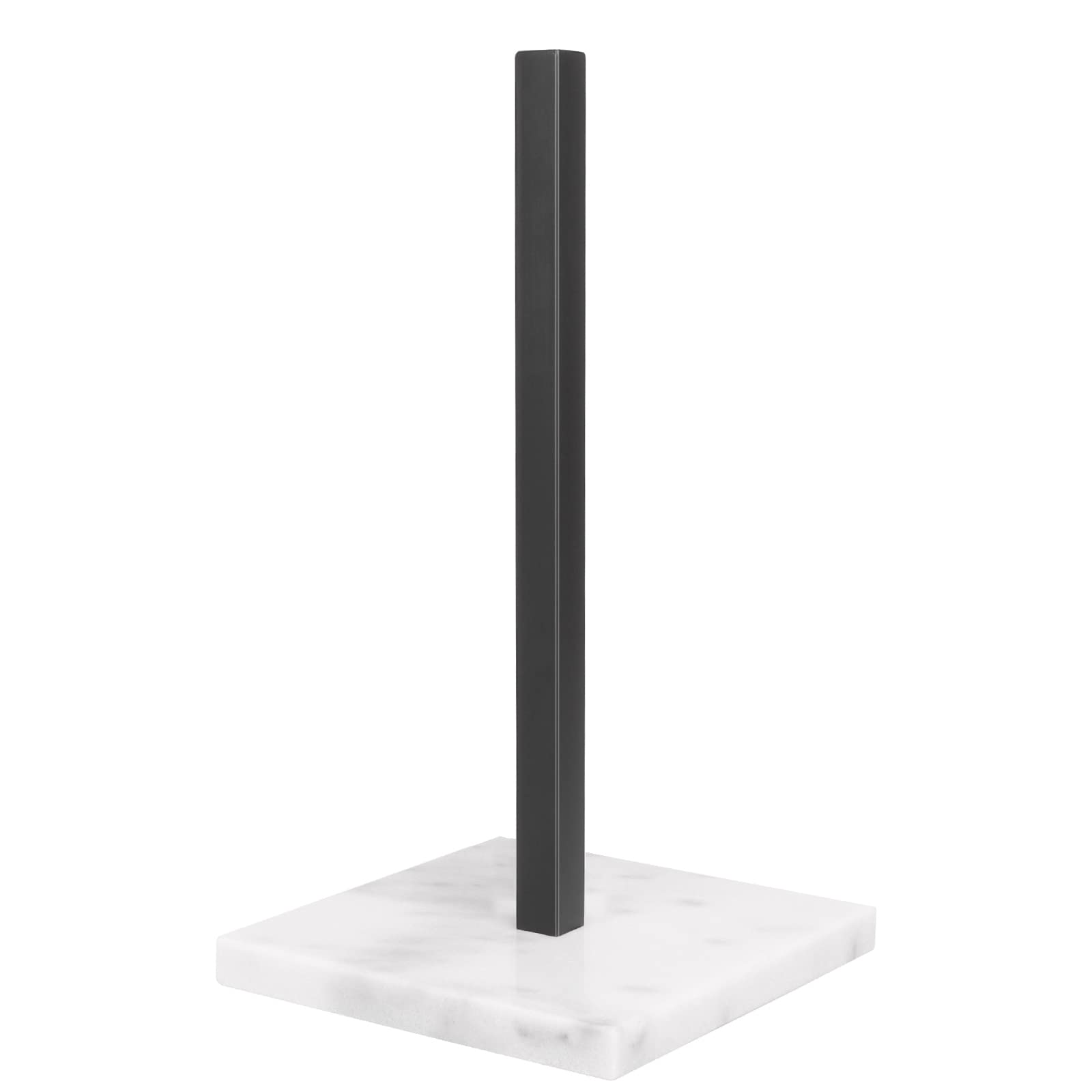 Nearmoon Standing Paper Towel Holder, Stainless Steel Square Paper Towel Roll Holder With Marble Base For Bathroom Kitchen Count