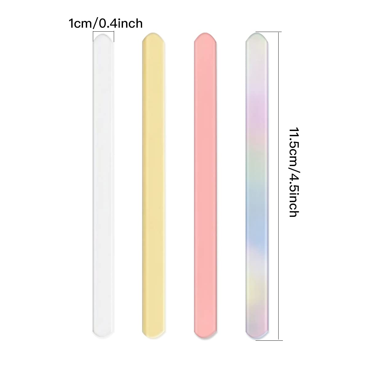 80 Pieces Reusable Acrylic Cakesicle Sticks Ice Cream Sticks Mirror Popsicles Sticks Mini Ice Cream Sticks Craft Cakesicle Mold