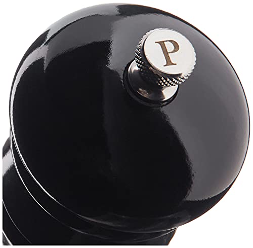Fletchers' Mill Federal Pepper Mill, Black - 8 Inch, Adjustable Coarseness Fine To Coarse, Made In U.S.A.