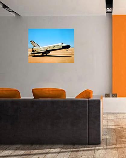 Astronomical Space Shuttle Nasa Columbia Touching Down Motivation Wall Decor Art Print Posters (16X20)