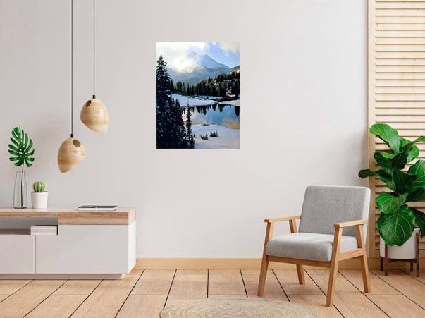 Snow Mountain Scenery Wall Decor Art Print Poster (16X20)