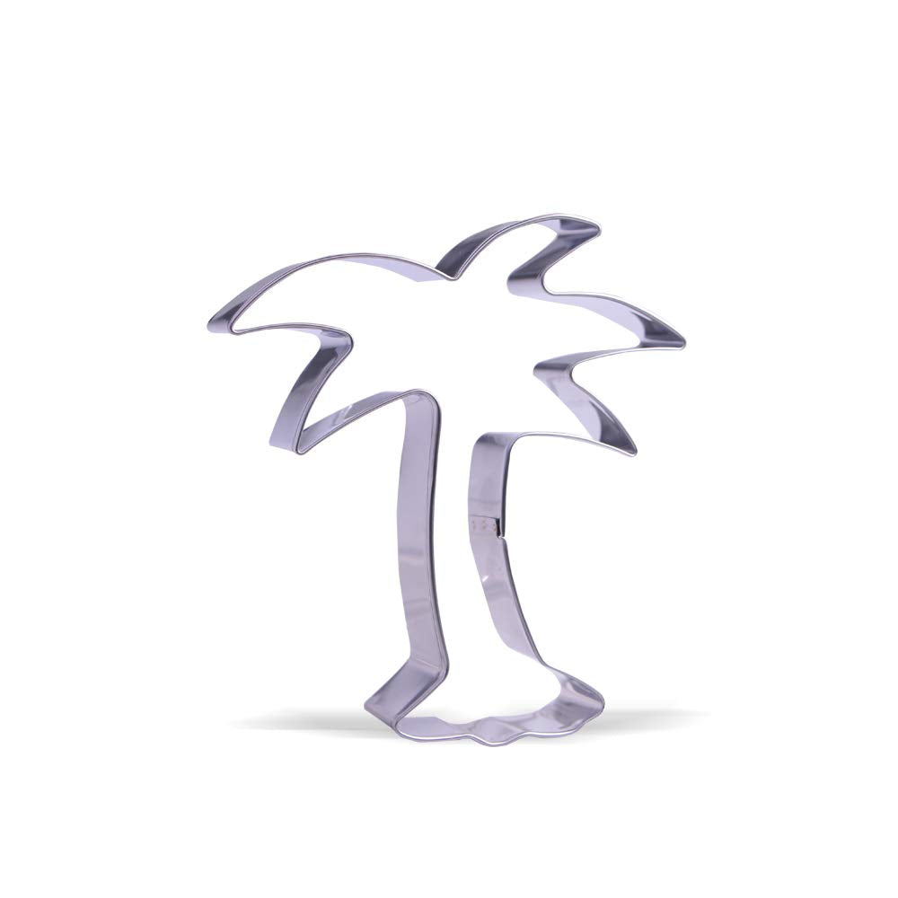 4.7 Inch Palm Tree Cookie Cutter - Stainless Steel