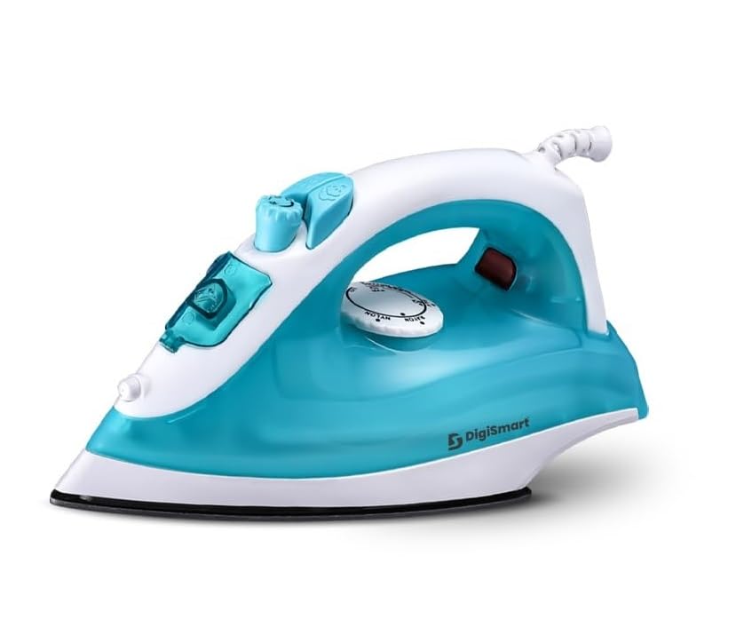 Digismart Misty Steam Iron Vertical & Horizontal Ironing 1500W NonStick Teflon Soleplate 200 Ml Water Tank Come Come With 1 Yea