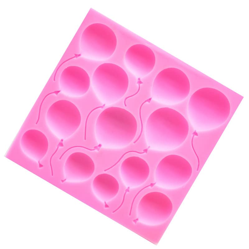 2 Pcs Air Balloon Silicone Molds For Christening Baby Shower Party Fondant Candy Making Chocolate Mold Desserts Ice Cube Gum Cla