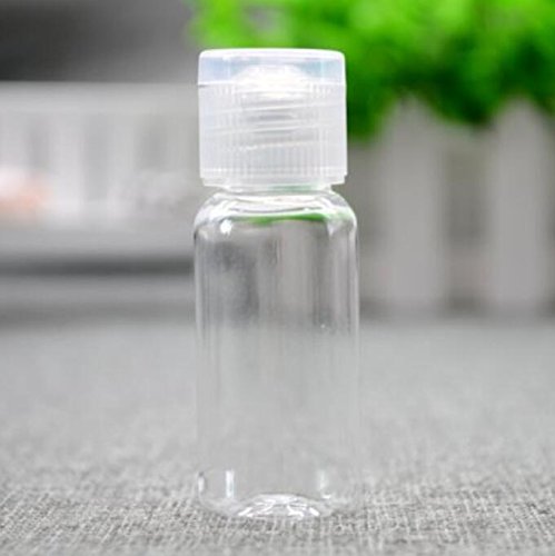 12Pcs 15Ml/0.5Oz Empty Clear Plastic Soft Squeezable Bottle With Flip Cap For Cosmetic Sample Lotion Shower Gel Emulsion Toiletr