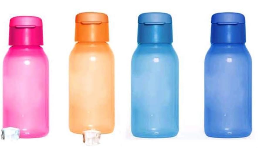 Tupperware Plastic Cool N Chic 350 Ml Capacity Bottle  Multicolor, Pack Of 3