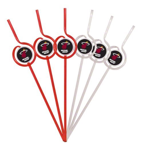 Miami Heat Team Sipper Straws