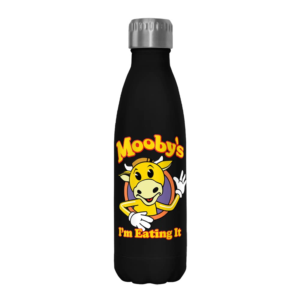 Jay and Silent Bob Moobys Eat It 17 oz Stainless Steel Water Bottle, 17 Ounce, Multicolored