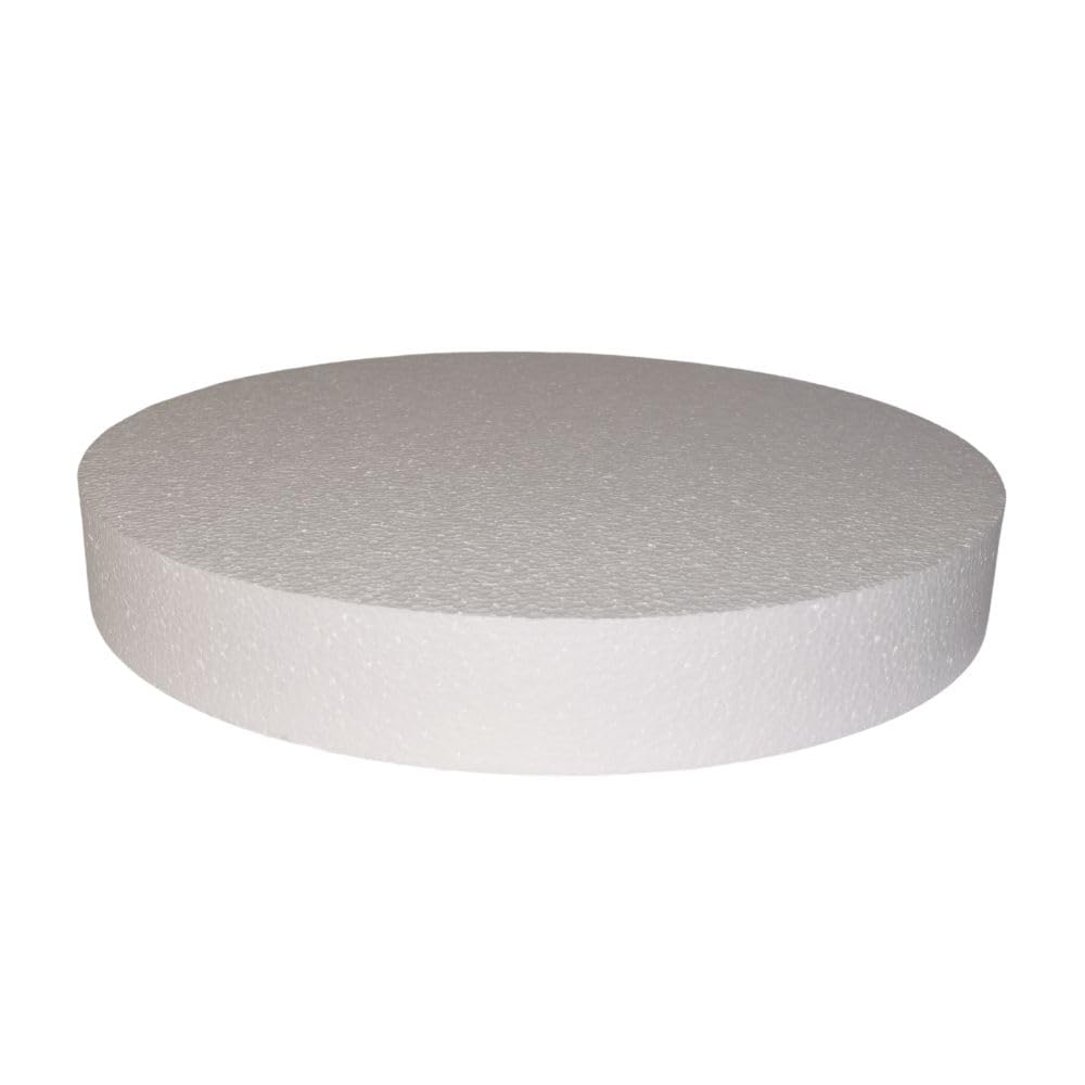 Oasis Supply Dummy Round Cake, 14 x 2, White