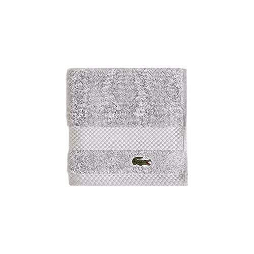 Lacoste Heritage Supima Cotton Wash Cloth, Microchip, 13'' X 13''