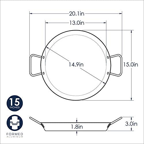 Nordic Ware Paella Pan, 15-Inch, Tan