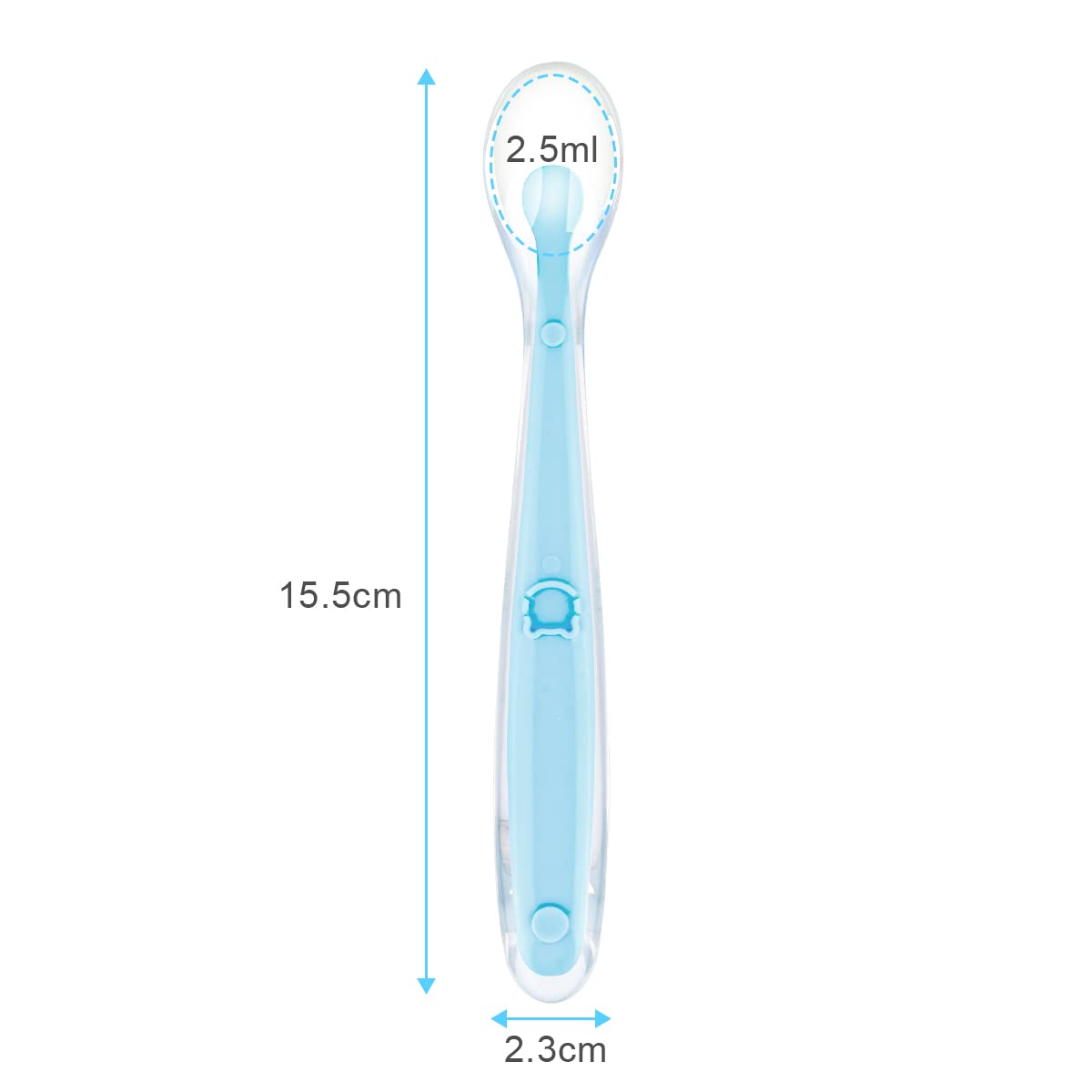Vicloon Baby Silicone Spoons, 5 Pcs Baby Training Feeding Spoons For First Stage 4 Months Toddlers Infants, Baby Utensils Feedin