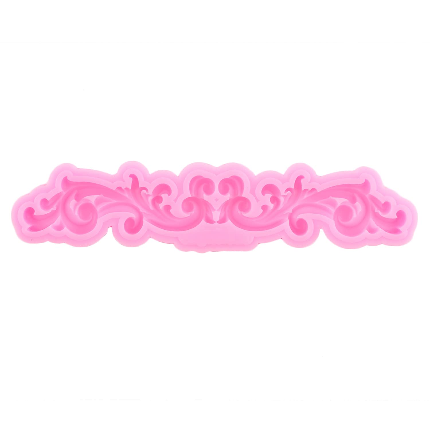 Lkdquthm Baroque Style Curlicues Scroll Lace Fondant Silicone Mold Filigree Mold For Cake Decorating Cupcake Topper Candy Chocol