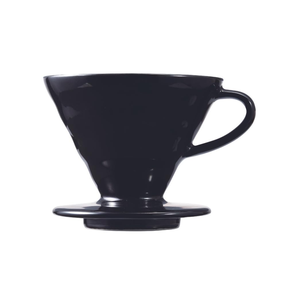 Hario Kdc-02-B V60 Transparent Coffee Dripper 02, Kasuya Model, 13.5 Fl Oz (400 Ml), Black
