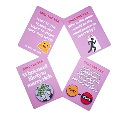 Girls Night In - Drinking Card Game For Adults | Fun Bachelorette Party Accessories & Favours | Girls Night Out Game | 200 Cards