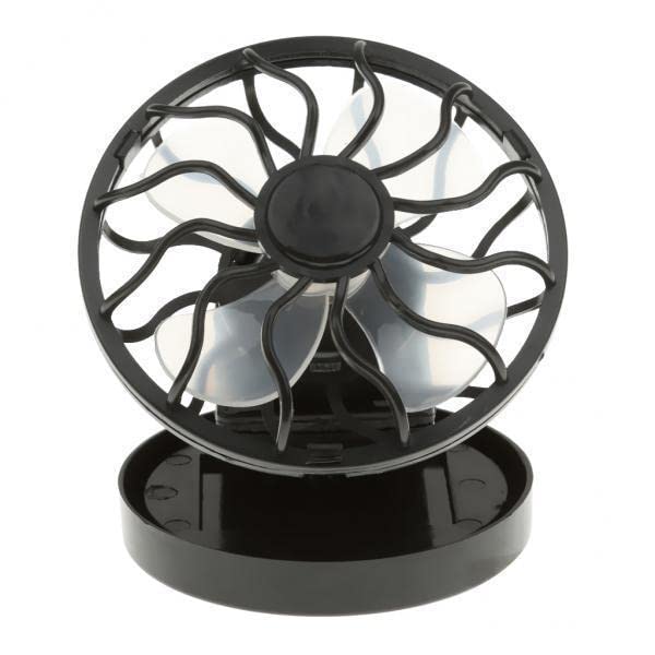 Heavenglow 4Xmini ClipOn Solar Cell Fan Sun Power Energy Panel Outdoor Cooling Cooler| Portable Fans