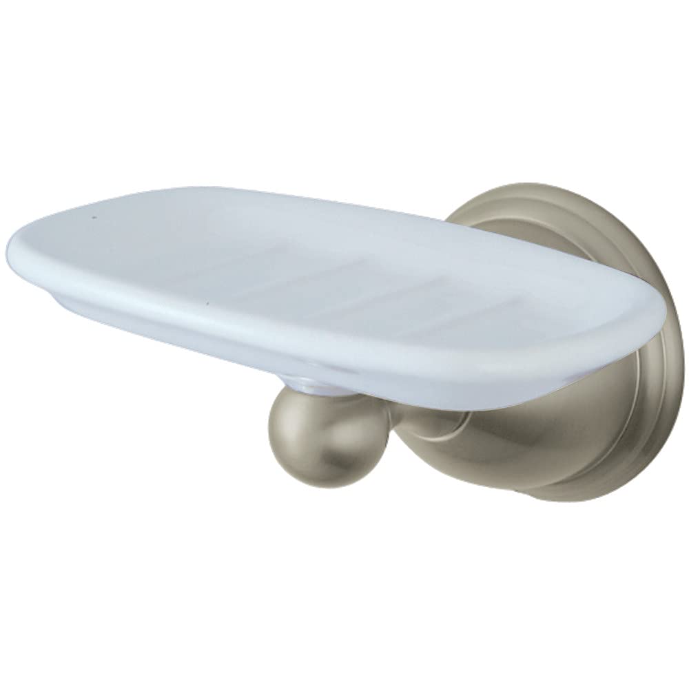 Kingston Brass BA3965SN Restoration Wall-Mount Soap Dish  Brushed Nickel