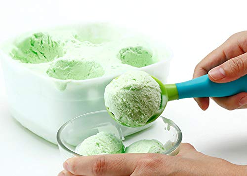 Ice Cream Scoop, 2Pcs Nonstick Anti-Freeze Food Grade Ppr + Rubber Ice Cream Scooper With The Hung Hole Design, Comfortable Hand