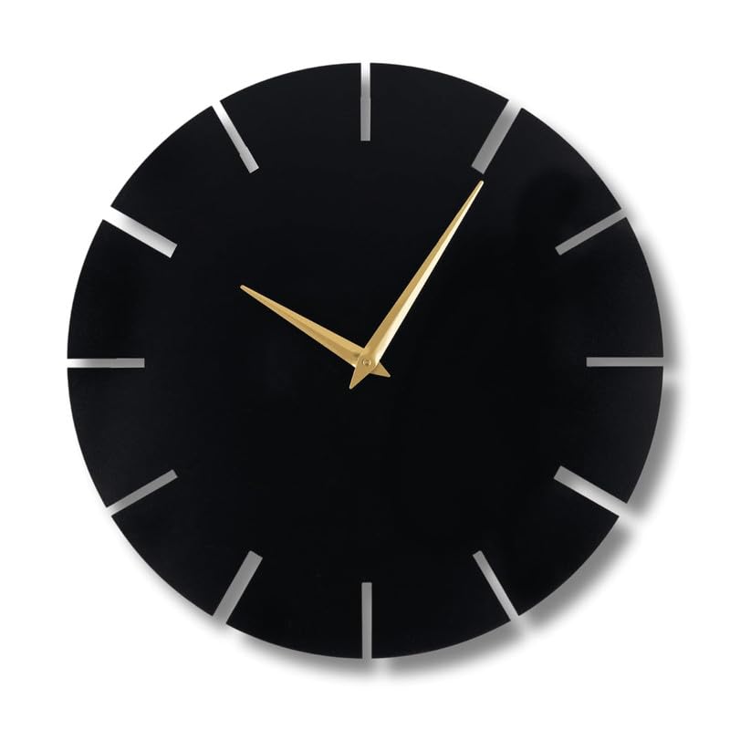 Rap Creation Metallic Analog Wall Clock For Home, Office, Living Room, Bedroom, Kids Room And Kitchen (40 X 40 Cm) | Big Size St