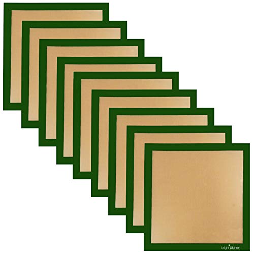 9 Silicone Ultra 14'' X 14'' Food Dehydrator & Baking Sheets Premium Compatible With Excalibur 5 & 9 Tray Dehydrating Fruit Roll