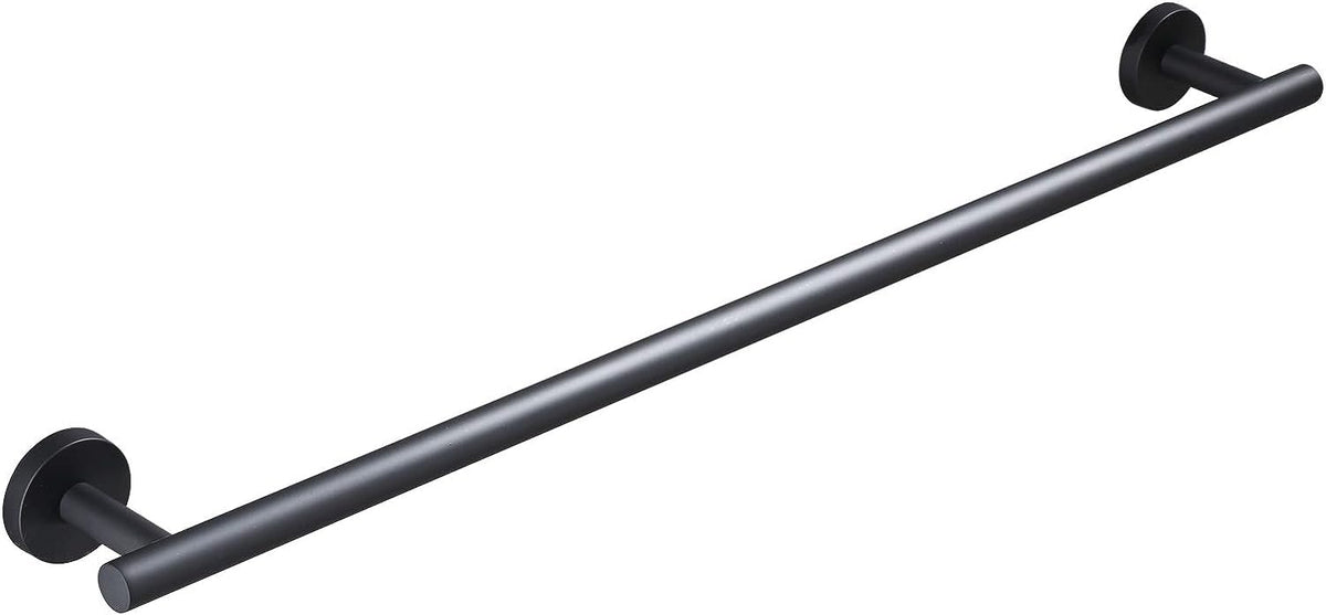 Ushower Matte Black Towel Bar, 32-Inch Towel Racks For Bathroom Wall-Mounted, Sus304 Stainless Steel Towel Rod Modern Home Decor