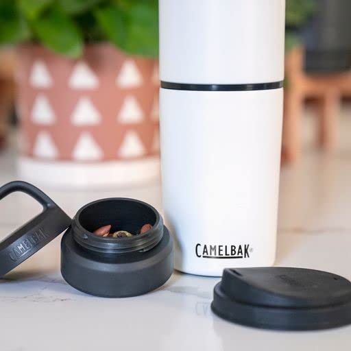 Camelbak Products MultiBev Water Bottle & Travel Cup - Vacuum Insulated Stainless Steel - Coastal/Lagoon - 22oz bottle & 16oz cup