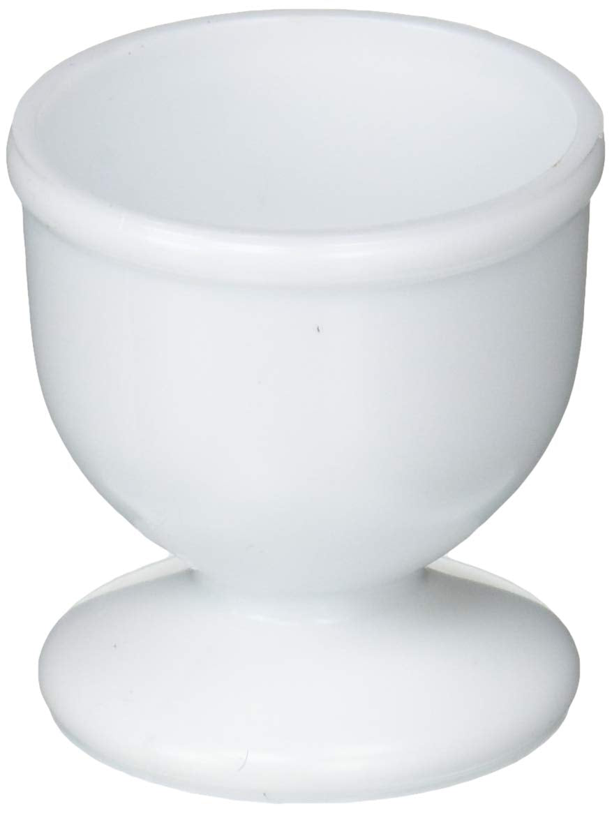 Ai-De-Chef 1 X Egg Cups Set 4 Pc Poached Hard Boiled Breakfast White Save Kitchen Hot Food New, Silver