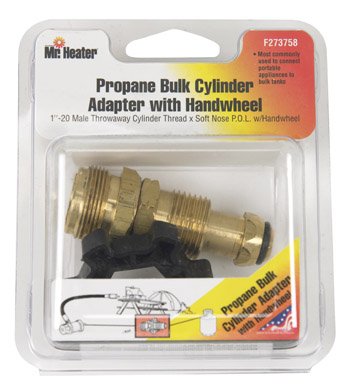 Mr Heater F273758 Propane Bulk Cylinder Adapter With Handwheel
