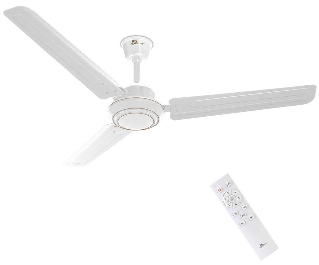 Rr Signature Morpheus 1200 Mm Bldc Ceiling Fan With Remote | 60% Energy Savings | Bee 5 Star Rated Energy Efficiency| 2 Year War