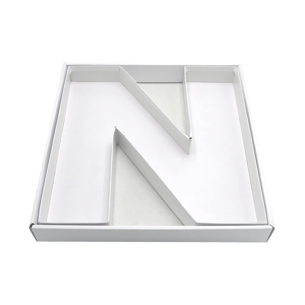 SHENGHE 12 Fillable Cardboard Letter Charcuterie Gift Cupcake Box With Cover Sweets Packaging (N)