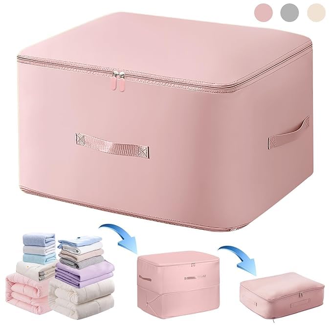 Ultra Space Saving Self Compression Organizer, Portable Heavy Duty Moving Bags, Compression Packing Cubes For Travel, Expandable