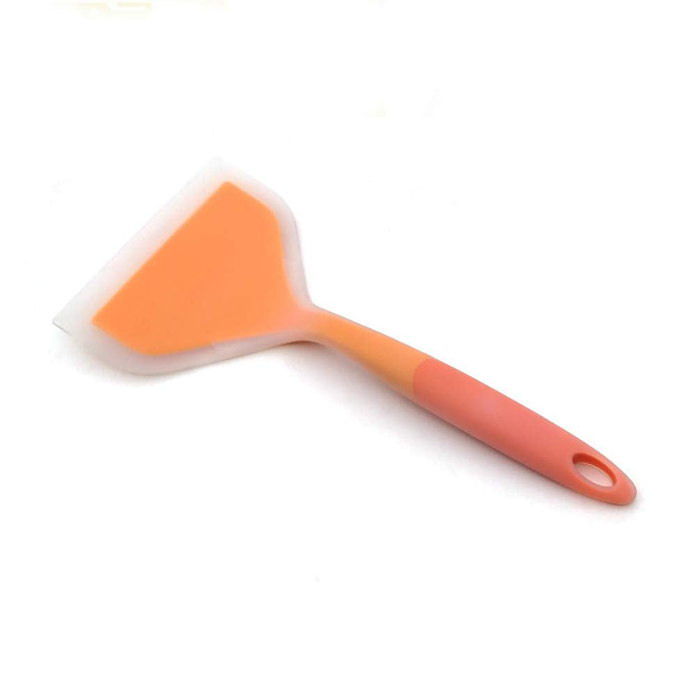 Goeielewe Omelette Spatula 10-Inch Silicone Pancakes Shovel Durable Heat-Resistant Wide Spatula Turner Nonstick Fried Shovel For