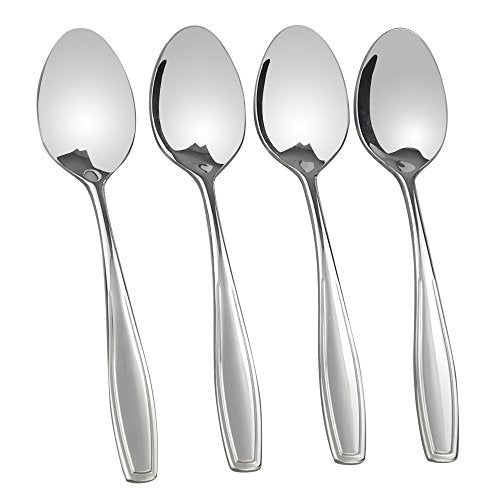 Pekky Stainless Steel Dessert Spoon Set, 12 Pieces/6.7-Inch Small Spoons