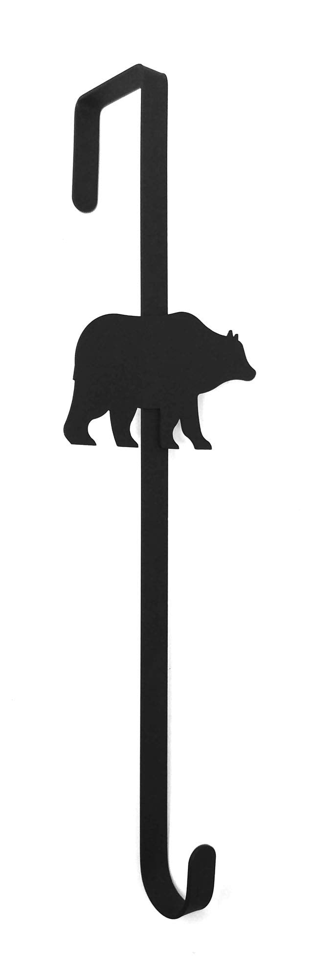 Village Wrought Iron Bear Door Wreath Hanger