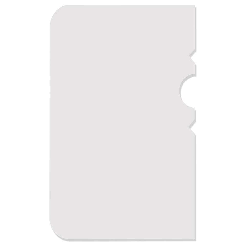 Pme Side Scrapers - Patterned Edge Plastic Set Of 4