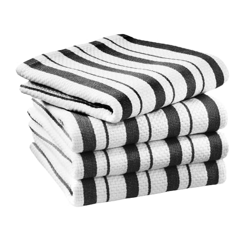Williams-Sonoma Classic Striped Towels, Set Of 4 (Jet Black)
