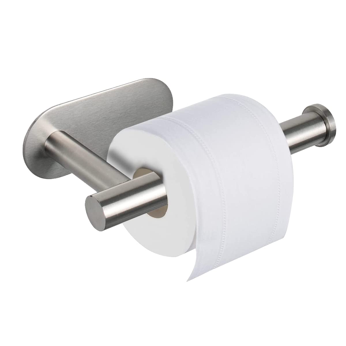 Supvox Toilet Paper Holder Self Adhesive, Thicken 304 Stainless Steel Rustproof Toilet Roll Holder No Drilling For Bathroom Kitc