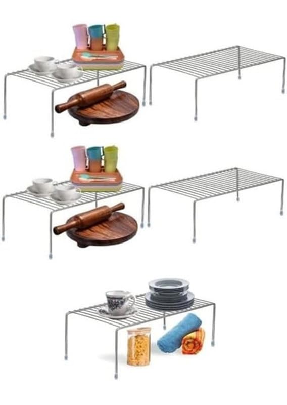 Ab99 Collection Stainless Steel Dish Rack For Kitchen, Storage Shelves For Kitchen, Cabinets Stand, Utensils Cookware Plate Dish