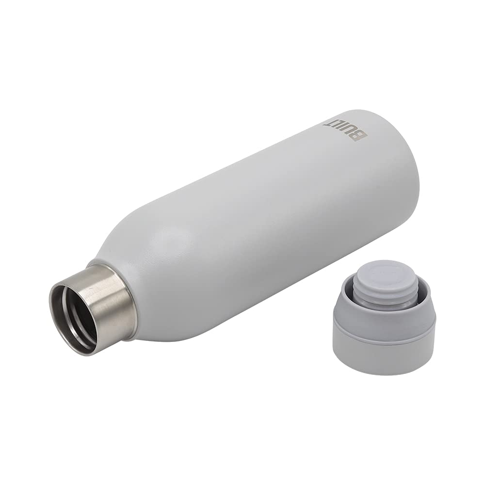 Built Cascade Water Bottle, 18 Ounces, Storm Gray
