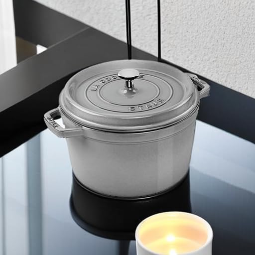 Staub Cast Iron 5-Qt Tall Cocotte - Graphite, Made In France