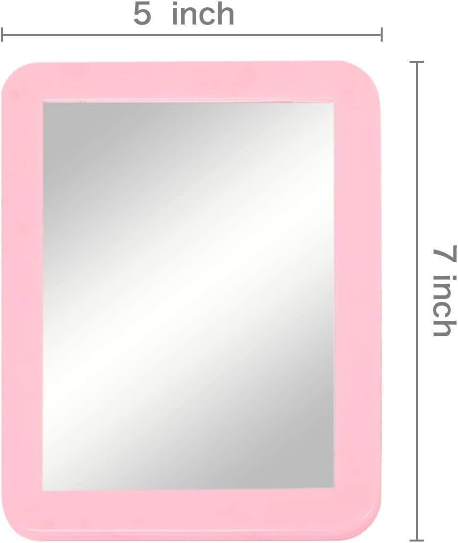 Mihaguty Magnetic Locker Mirror,5'' X 7'' Small Mirrors For Locker With Magnetic Backing,Real Glass Mirrors For School Locker, B