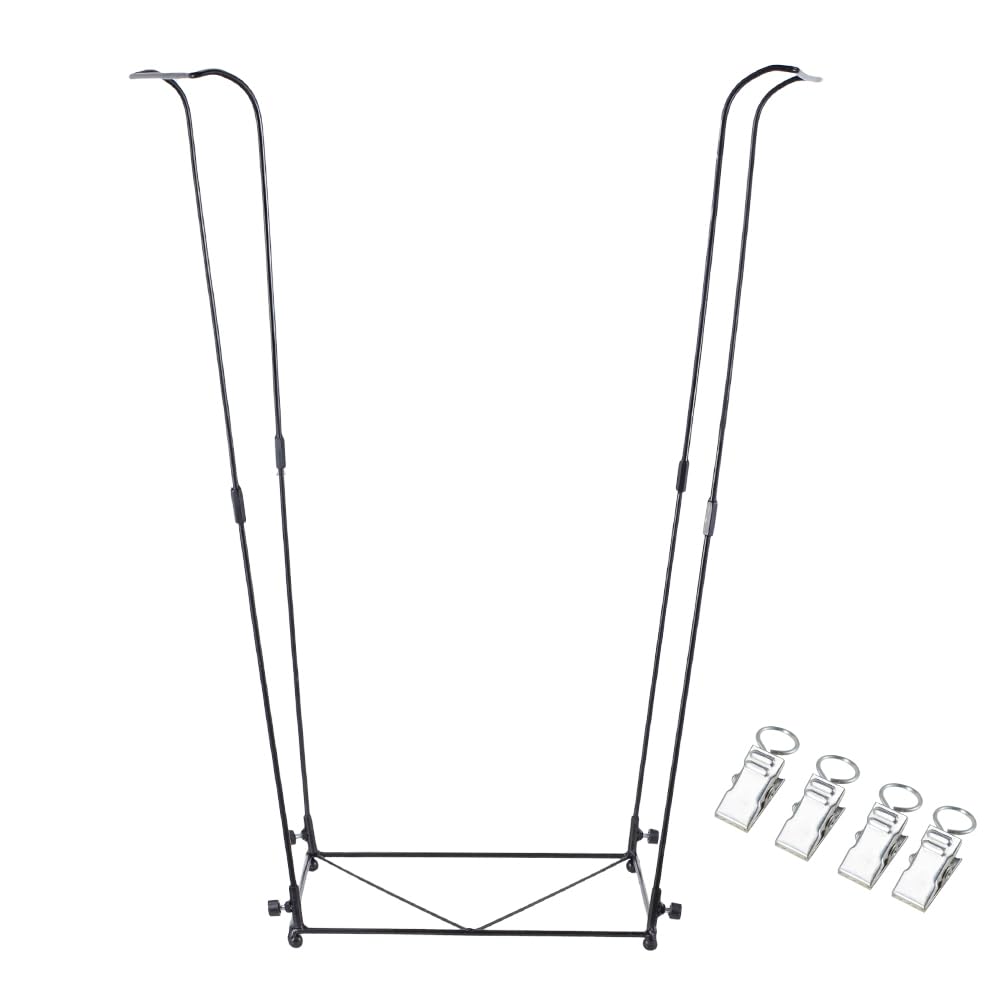 viterlight Trash Bag Holder, Metal Garbage Bag Holder, 30-45 Gallon Portable Trash Bag Holder Stand, Multi-use Leaf Bag Holder f