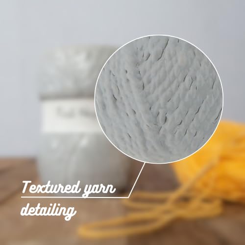 Boxer Gifts 'Knit Happens' Novelty Knitting Gift Mug | Light Blue Colour With Realistic Yarn Detailing | Amazing Christmas, Birt